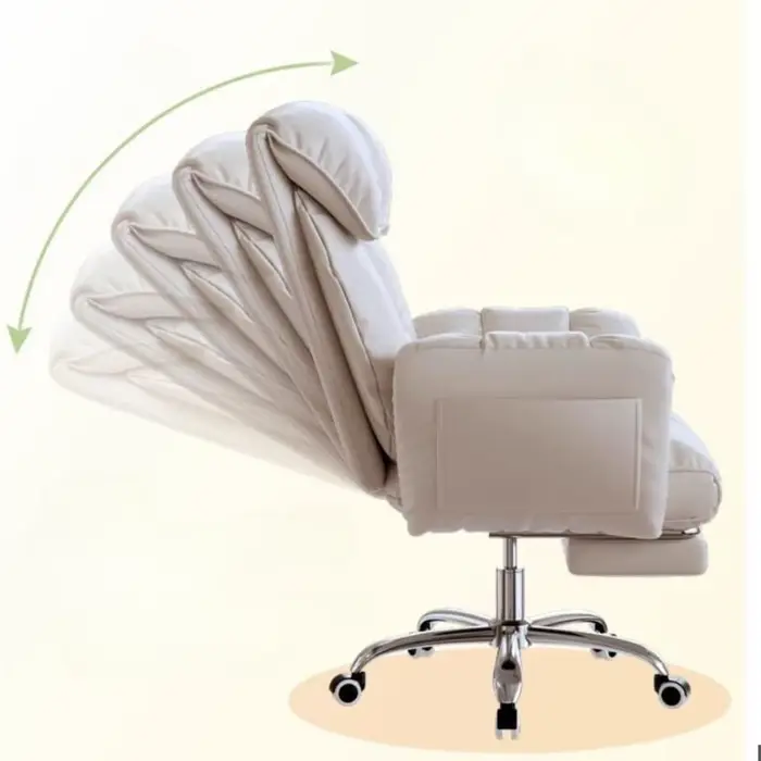 Chaise de bureau de direction inclinable confortable pour bureau à domicile, salle de lecture, étude et chambre d'homme mobilier moderne élégant