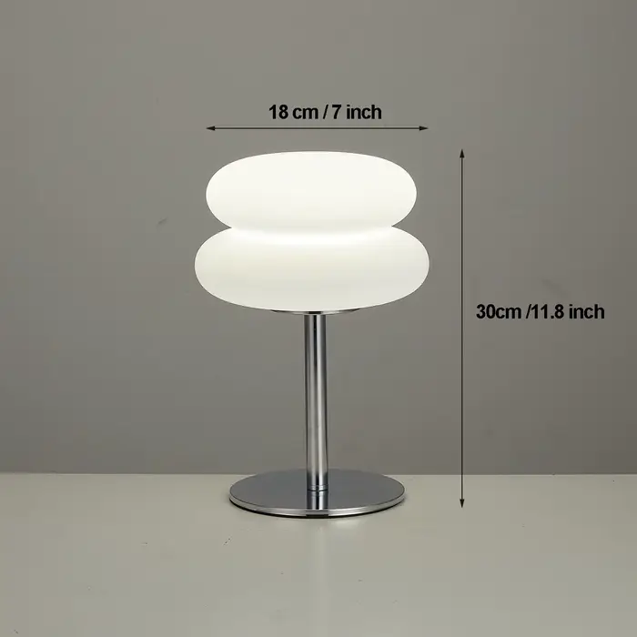 Bauhaus lampe de table abat-jour en plastique chambre chevet salon lampe champignon nordique 9 nivea