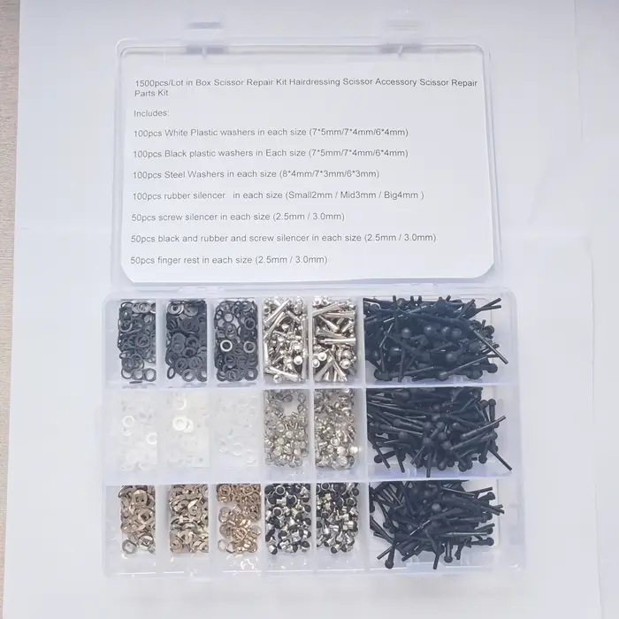 Pièces de ciseaux à cheveux, kits de réparation de ciseaux, accessoires comprenant des pare-chocs/re