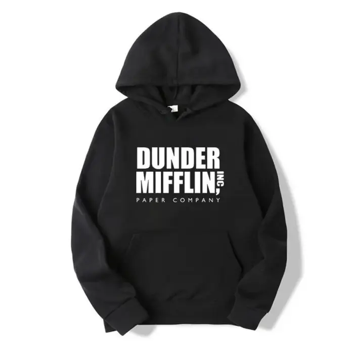 Dunder Mifflin Paper Company Sweat à capuche The Office Sweat-shirt unisexe décontracté à capuche