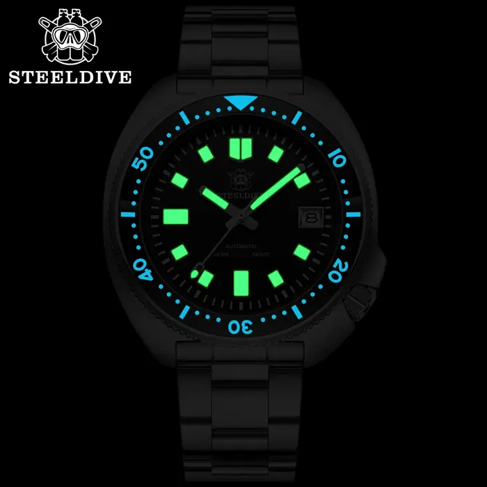 STEELDIVE SD1970 montre de plongée mécanique automatique capitaine Willard NH35 montres tortue homma