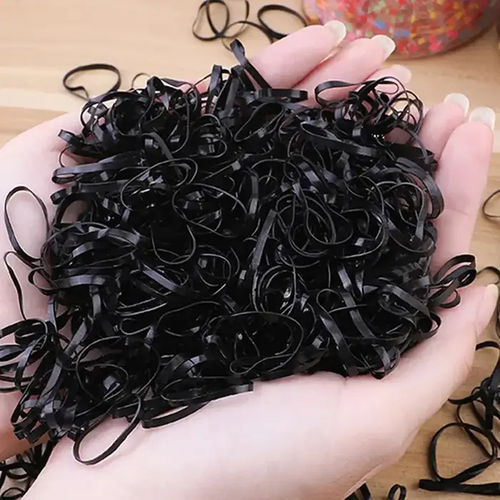 1000/2000 pièces couleur enfants élastique jetable noir Transparent haute élasticité aucun dommage a