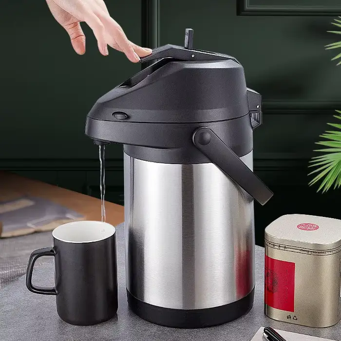 Distributeur de boissons chaudes et froides Airpot, distributeur de café, urne thermos en acier inox