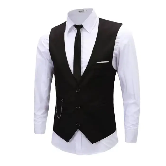 7XL haute qualité robe gilets pour hommes coupe ajustée hommes costume Gilet Homme Gilet Homme décon