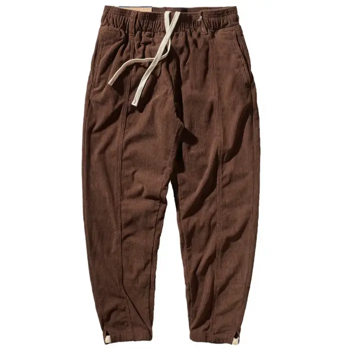 Pantalon élastique en velours côtelé pour homme, pantalon de protection, bundle ample, pieds, salope