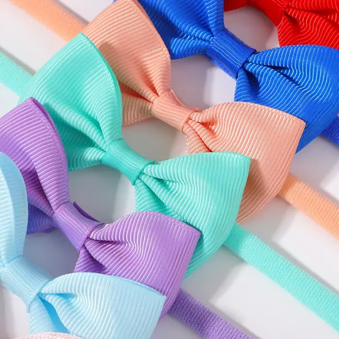 15 pièces/ensemble mignon doux nœud papillon bandeau pour bébé filles élastique fleur arcs bandeau i