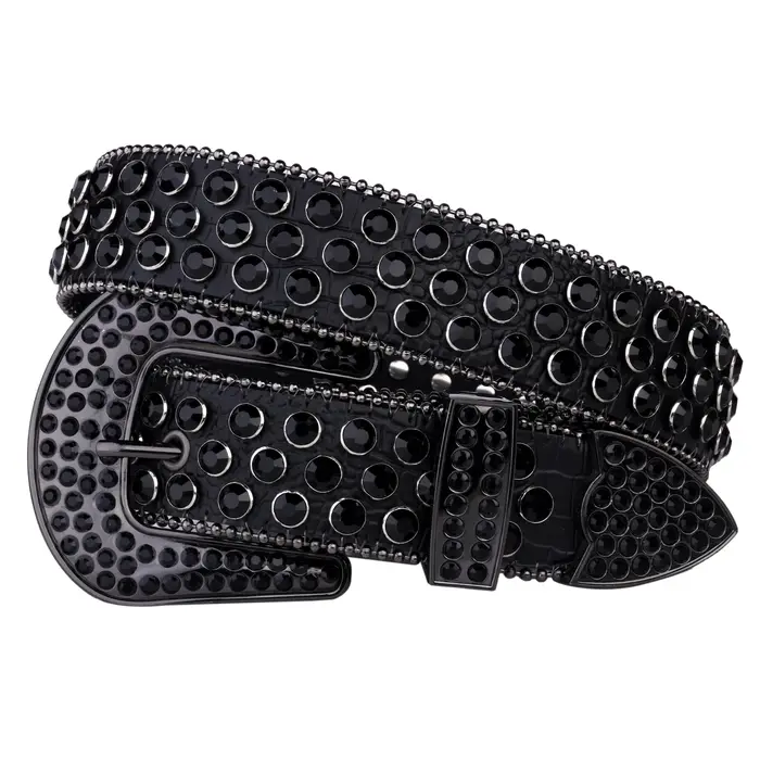 Ceintures cloutées en strass pour femmes, ceinture en cuir Pu brillant, ceinture de fête de mariage,