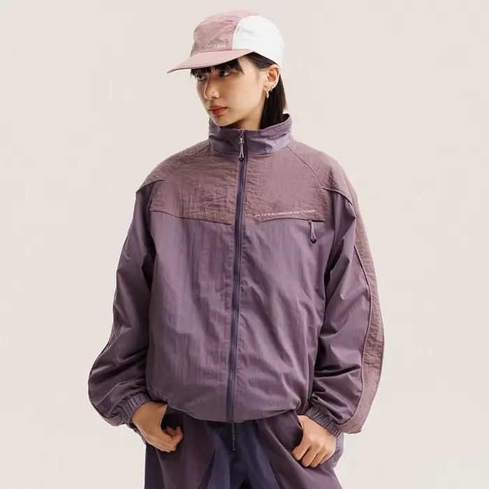 Veste cargo à capuche décontractée et ample pour homme et femme, imperméable, design à empiècements,