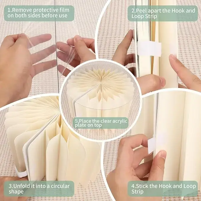 Support sur pied rond pliable en carton, colonnes, tables cylindriques pour fêtes, réception-cadeau 