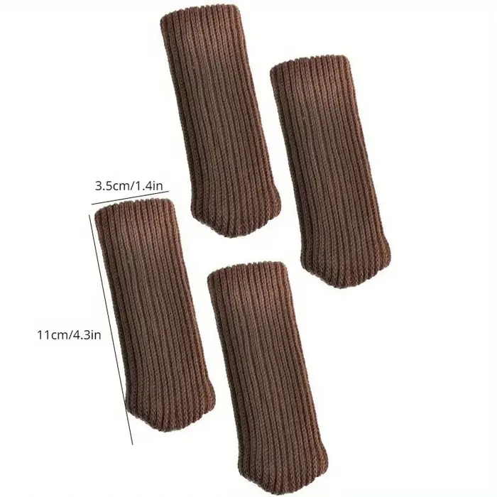 Chaussettes pour pieds de chaise, 4 pièces, gants en tissu, Protection du sol, chaussettes en laine 