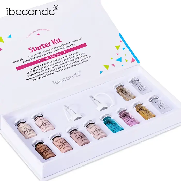 Corée BB crème lueur débutant Kit de démarrage Niacinamide/Peptide visage soin de la peau sérum Esse