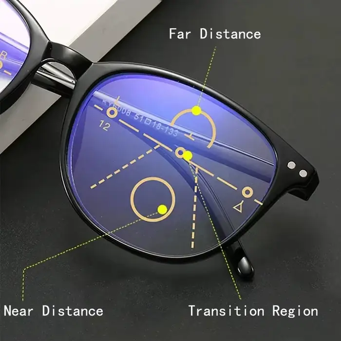 Lunettes de lecture multifocales progressives 3 en 1 pour femmes, faciles à regarder de loin et de p