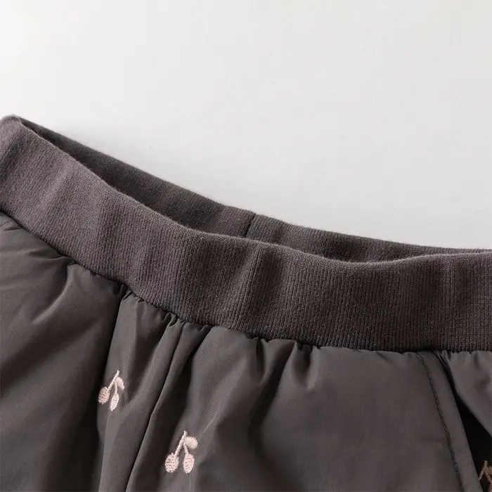 Dave Bella filles vers le bas pantalon automne hiver bébé taille élastique en peluche pantalon imper