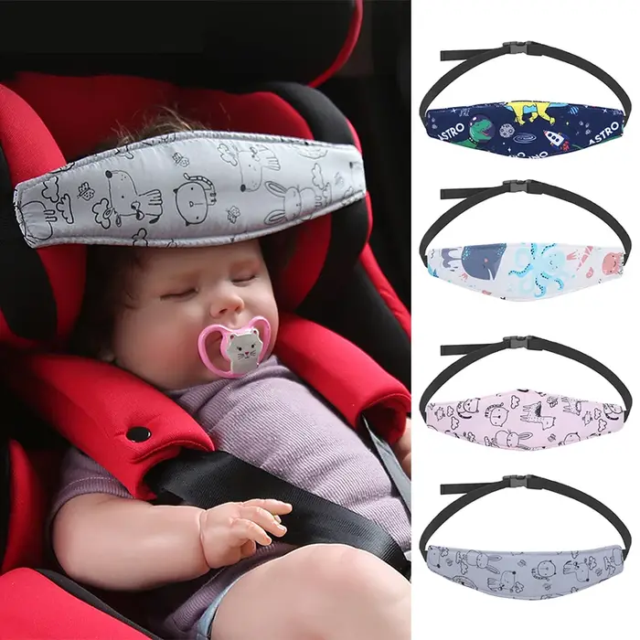 Support de tête de siège de voiture positionneur de sommeille oreillers de sécurité pour bébé poussette parc réglable garçon fille