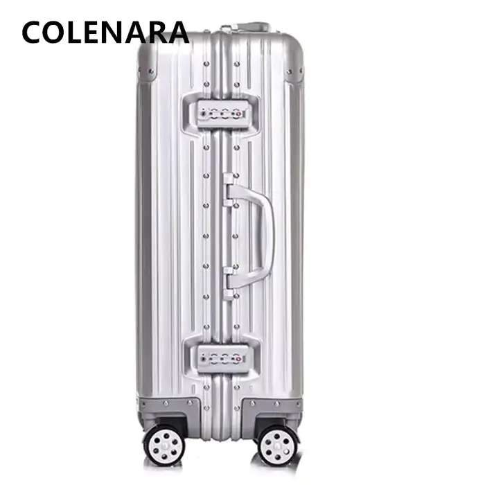 COLENARA valise de cabine valise à bagages de grande capacité 20 "boîte d'embarquement tout en alumi