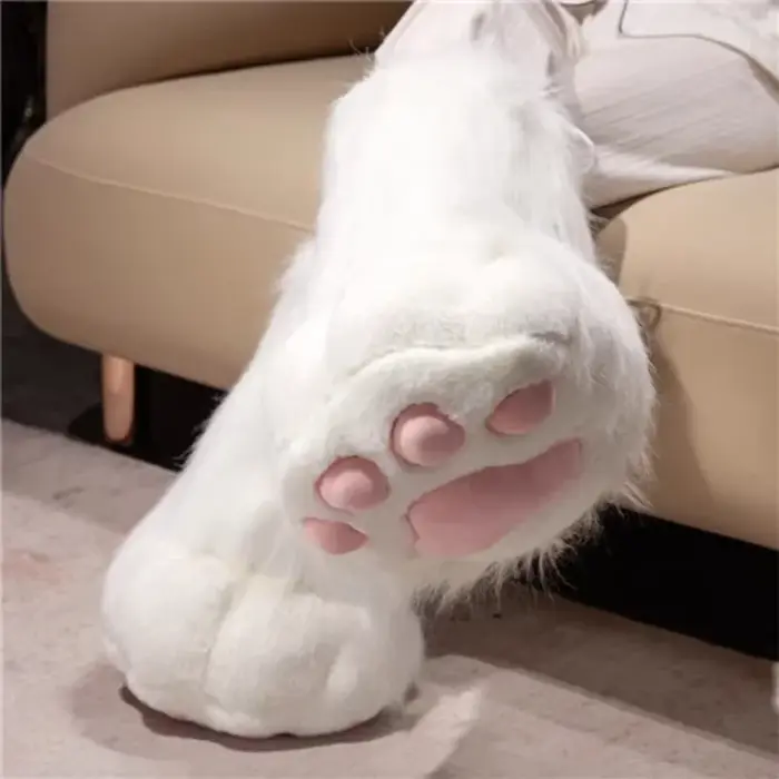 Chaussons en peluche Kawaii Anime Cosplay patte de chat pour femmes maison hiver confort doux cadeau pour les fans d'anime occassions spéciales
