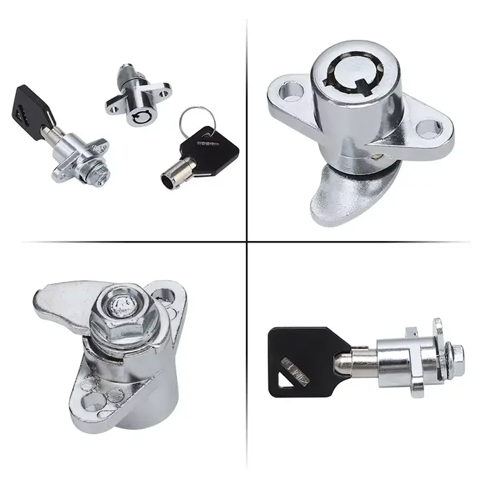 Jeu de serrures de sacoche rigide à 4 clés, pièces de moto pour Harley Touring Road Glide Road King 