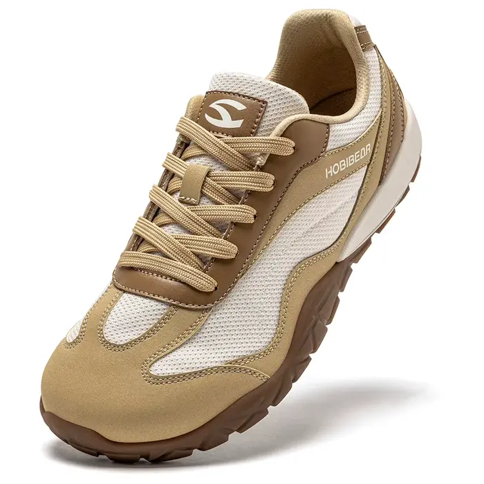 HOBIBEAR pieds nus chaussures de randonnée unisexe large largeur Trail course baskets zéro goutte en cuir artificiel rét