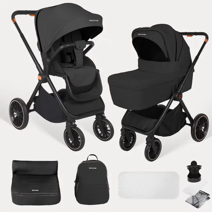 BabyVoyage 2 en 1 bébé poussette pliable panier Type siège bébé landau poussette multifonctionnel no