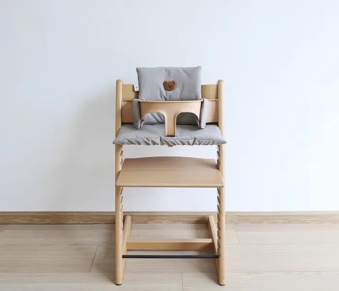 Nouveau coussin de chaise de salle à manger pour enfants de couleur unie, coussin de repas respirant