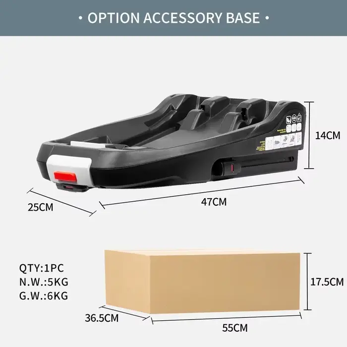 Poussette bébé 4-en-1 avec base ISOFIX, expédiée depuis l'UE, légère, portable, pour nouveau-né, 15 