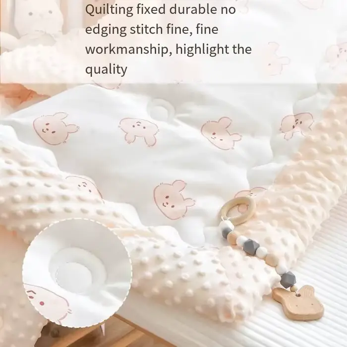 Couette brodée universelle en coton pour bébé, housse confortable pour climatiseur, quatre saisons, 
