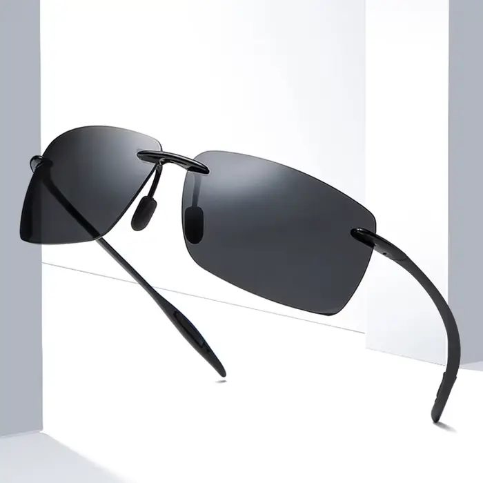 Lunettes de soleil ultralégères TR90 pour hommes et femmes, sans cadre, pour conducteur, conduite, m