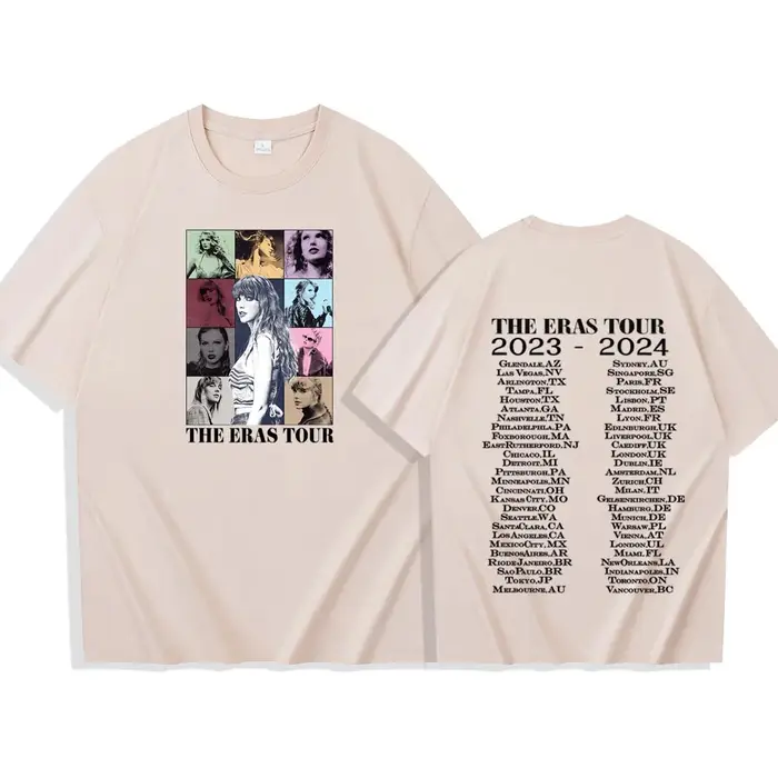 T.S The Era Tour T-shirt homme femme Harajuku col rond chemise décontractée Fans cadeau