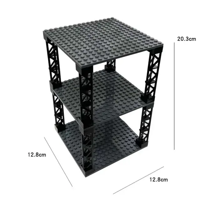 Blocs de construction multifonctionnels, Support de rangement de bureau multicouche empilable, bunke