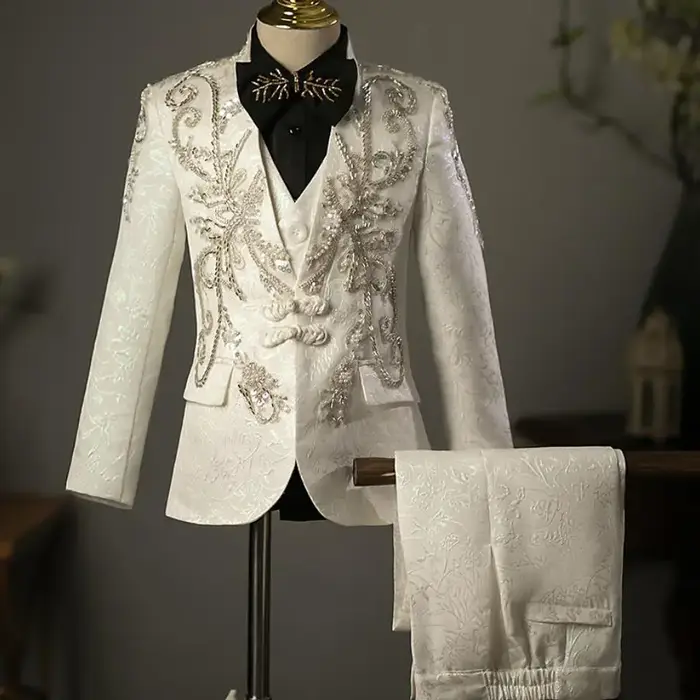 Costume de spectacle pour enfants, nouvelle collection, Design de perles à paillettes, robe de soiré