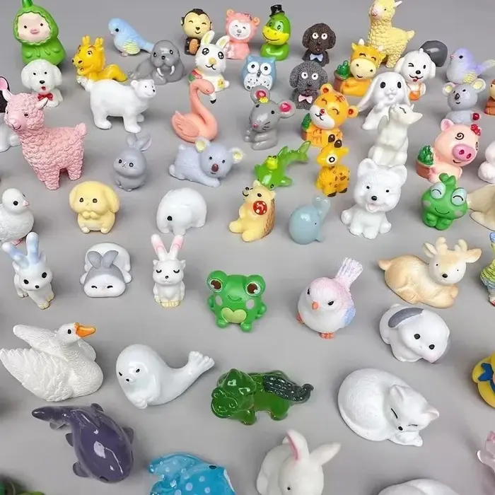 Sac ennemi animal mignon pour enfants, mini boîte ennemi, jouets modèles d'animaux de simulation, ca