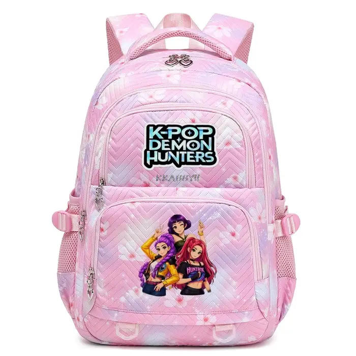 KPop Demon Hunters Sac à dos imperméable de grande capacité pour femmes et filles, sac à dos léger p
