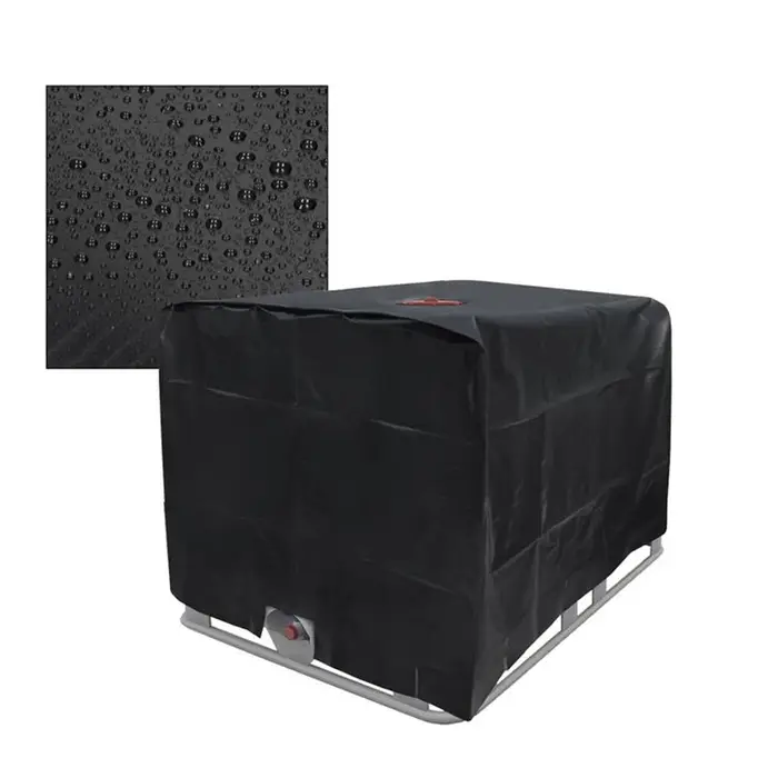 Housse de protection noire anti-poussière pour fourre-tout IBC, 275 gallons, pour réservoir d'eau IB
