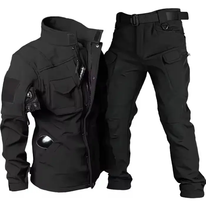 Ensembles tactiques imperméables en peau de requin pour hommes, polaire épaisse, nouvelles vestes de