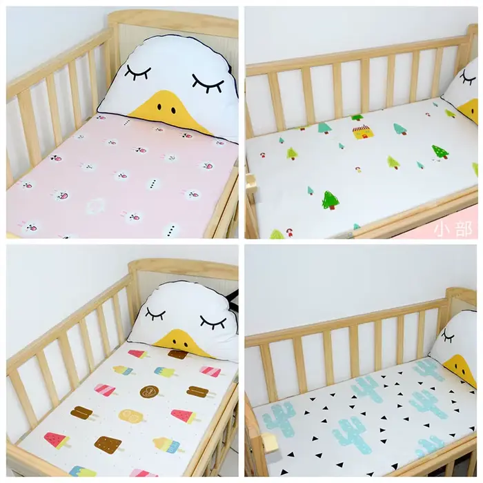 Drap-housse【Version personnalisée】 Draps de lit bébé 140x70cm