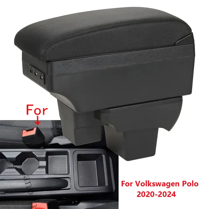 Boîte de rangement pour accoudoir de voiture Volkswagen Polo, rénovation dédiée, pièces de rénovatio