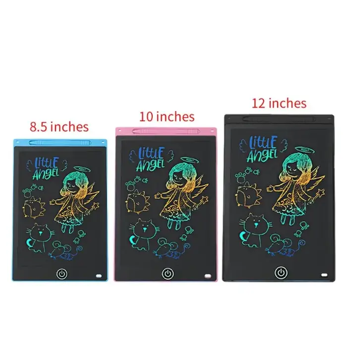 Tablette de dessin LCD 6.5/8.5/10/12 pouces pour enfants, planche effaçable Rechargeable avec stylo,