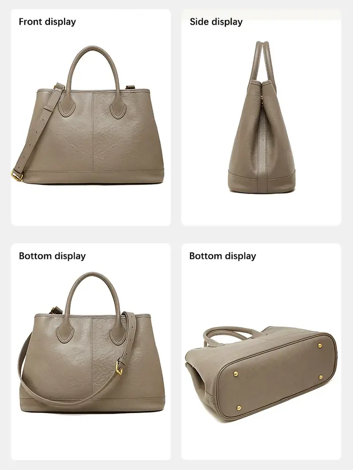 Sac Zency Femme 2026 en Cuir Naturel Grande Capacité, Sac à Main Noble, Sac Bandoulière Designer, Sa