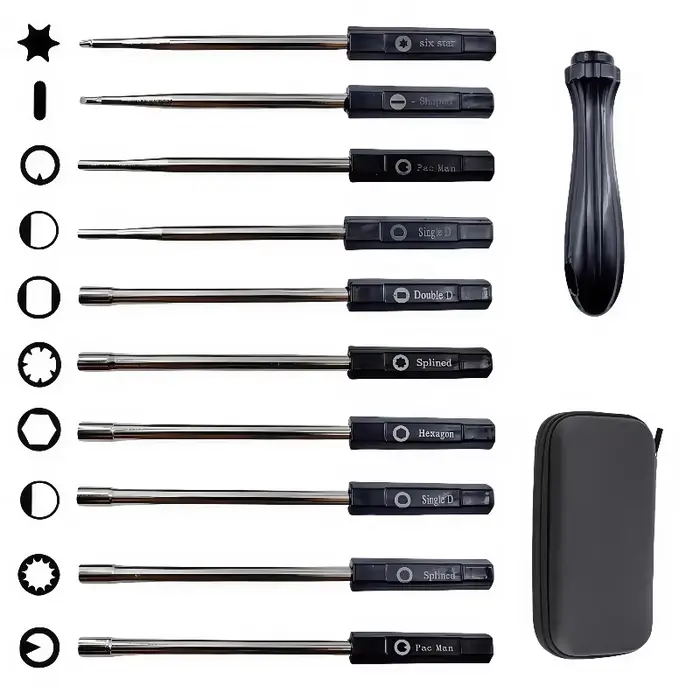 Kit d'outils de réglage du carburateur 10 pièces pour moteurs à 2 temps – Compatible avec les tronço