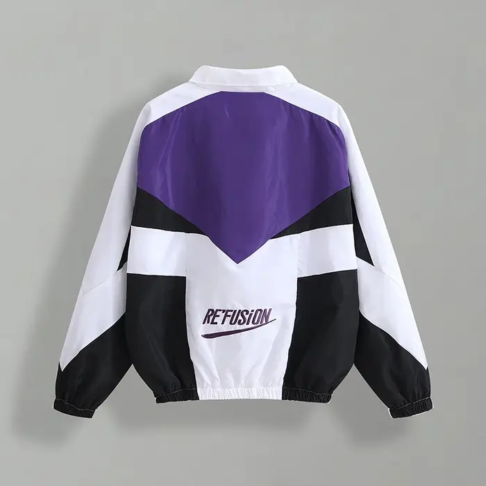 Printemps automne veste universitaire hommes Patchwork broderie Bomber veste décontracté rue lâche m