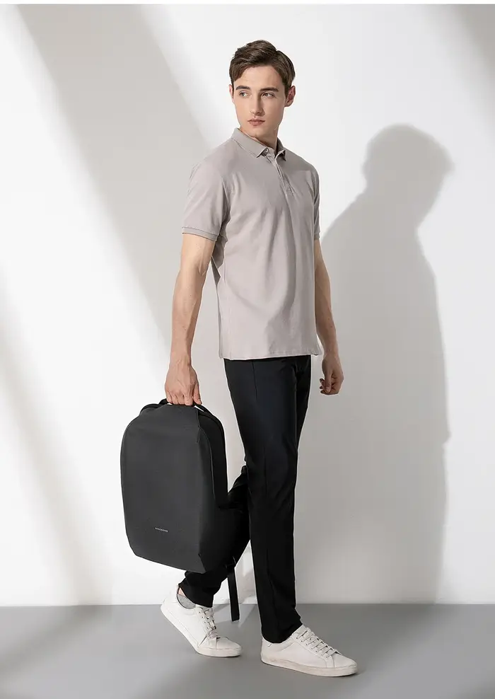 Kingsons-Sac à dos antivol pour homme, résistant à 180 °, ouvert, chargement USB, sac pour ordinateu