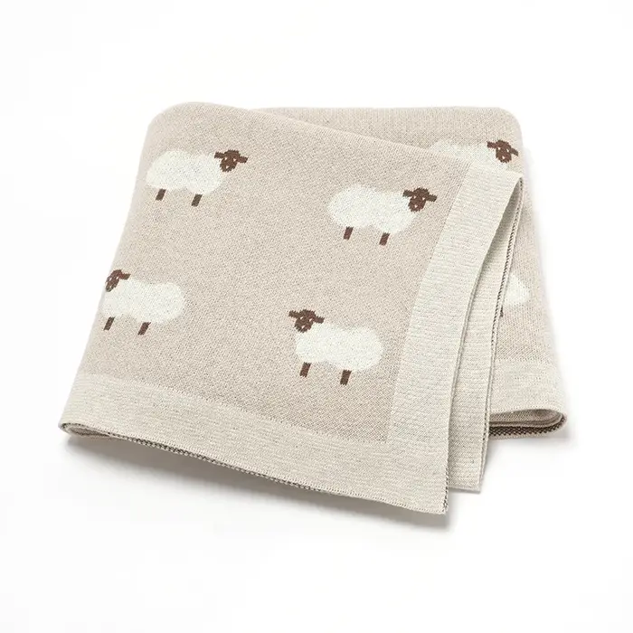 Couvertures en coton pour bébé, tricotées pour nouveau-né, garçons et filles, poussette, lange d'emm