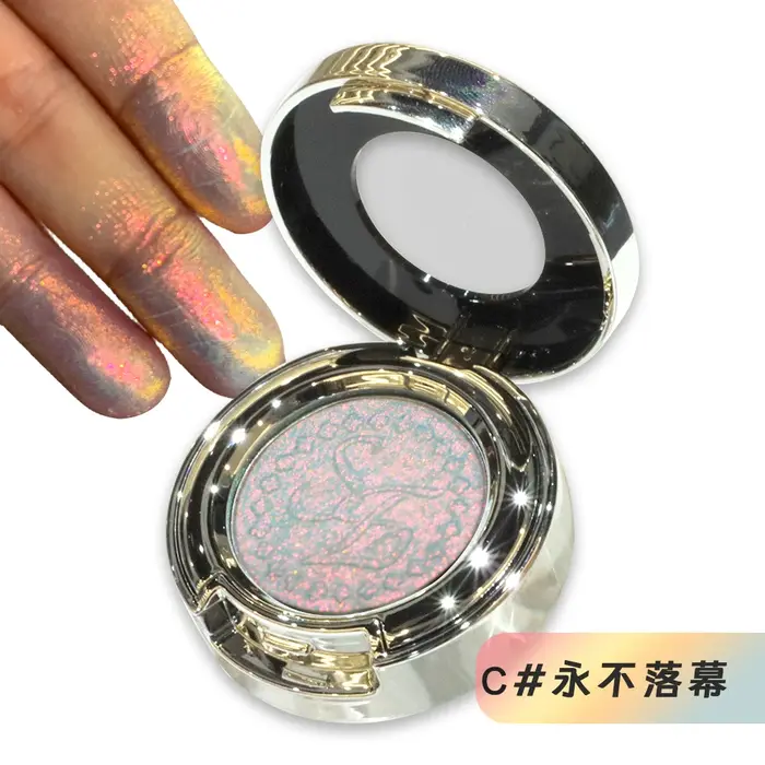 Fard à paupières scintillant nacré, cosmétique de haute qualité, longue durée, simple, Multichrome, 