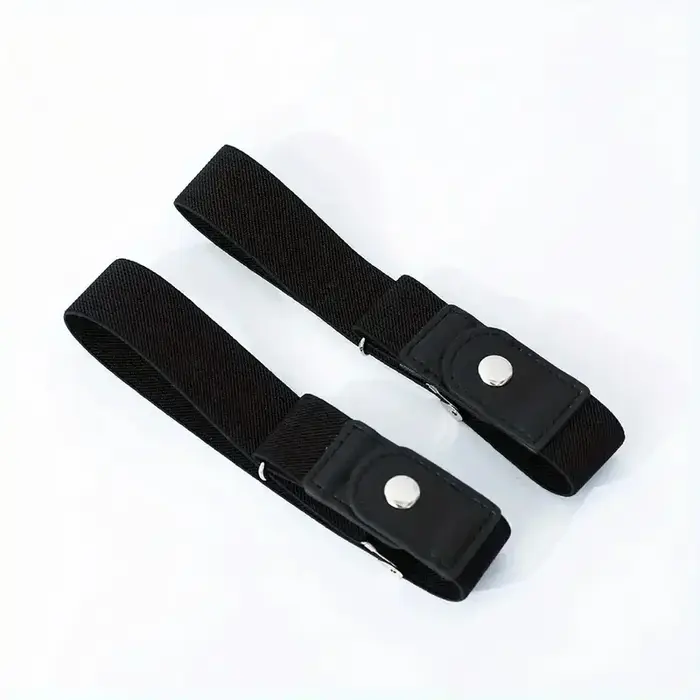 2 pièces/ensemble sans boucle ceinture élastique pour femmes hommes unisexe ceinture extensible pour