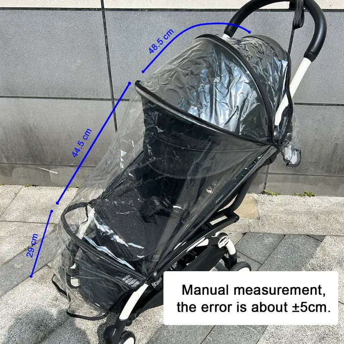 Housse de pluie transparente EVA pour poussette Babyzen YOYO et Stokke protection intempéries saisons pluvieuses voyage sorties bébé