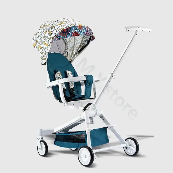 Marche bébé bidirectionnel paysage haut bébé poussette/bébé peut s'asseoir et s'allonger léger une t