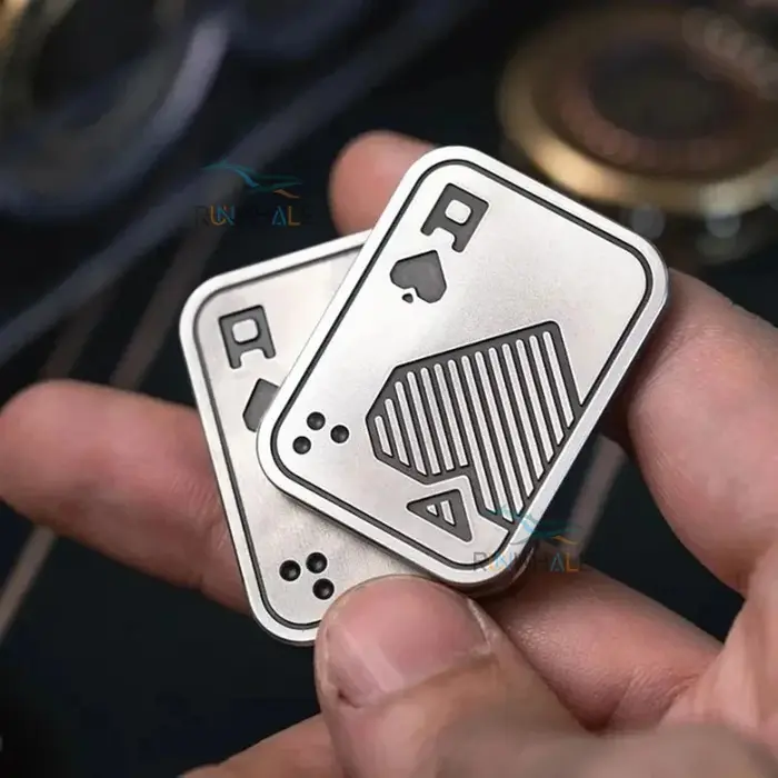 EDC Push Slider métal Fidget Anti-Stress jouets adultes doigt Spinner Poker soulager l'anxiété jouet