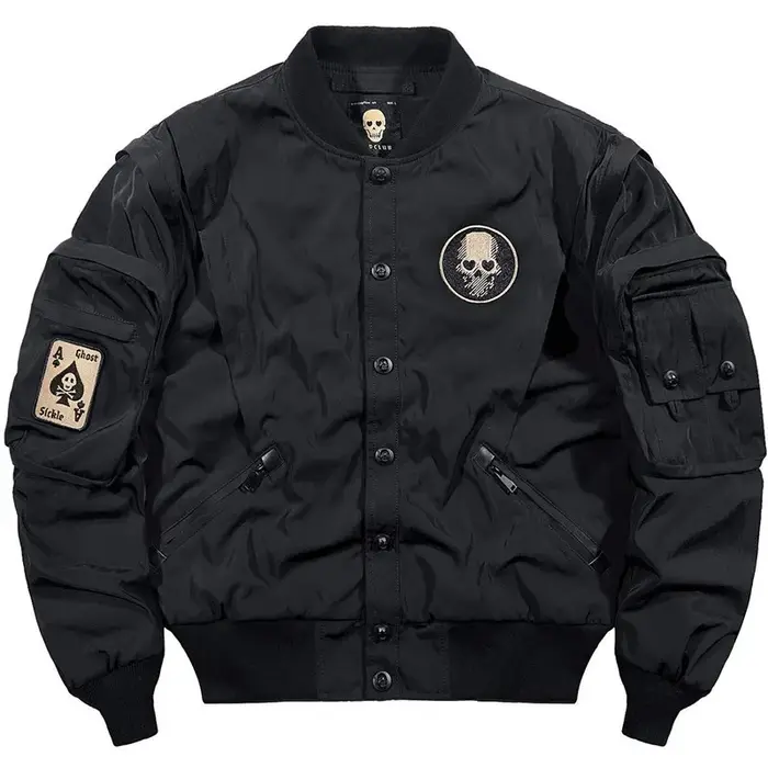 Veste de pilote Vintage américaine pour hommes, nouvelle tendance d'automne et de printemps, décontr