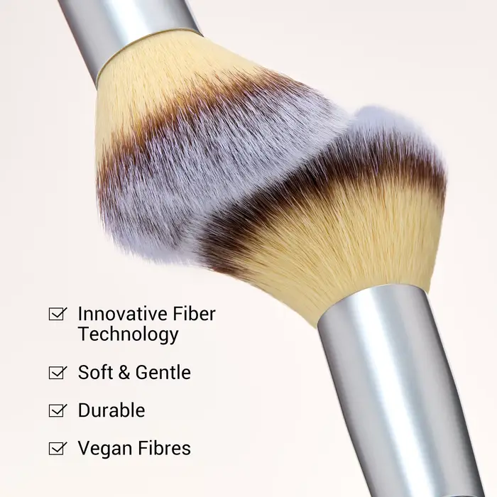 Jessup – ensemble de pinceaux de maquillage, 3/7 pièces, fond de teint synthétique à double extrémit