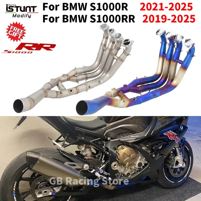 Pour BMW S1000RR 2019 - 2025 S1000R 2021 - 2025 système d'échappement de Moto lien avant tuyau conne